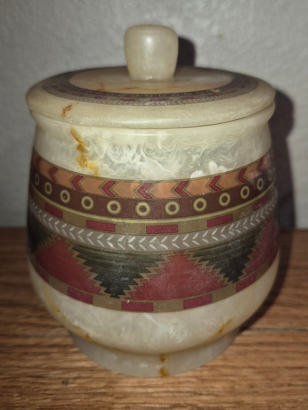 Sundance Hand Painted Cotton Jar with Lid